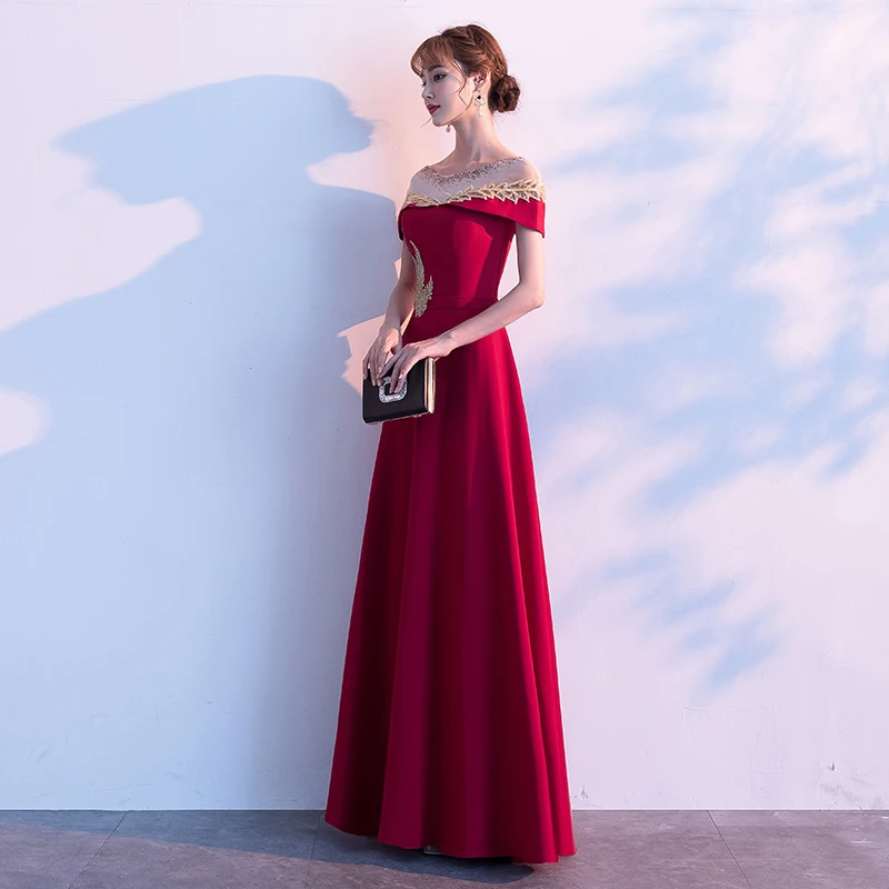 Red Wedding Dr Women's Evening Gown Korean Sle Slim Fit ort Sve U-Neline mid Waist Belt Wedding Performance Dr
Red Wedding Dr Women's Evening Gown Korean Sle Slim Fit ort Sve U-Neline mid Waist Belt Wedding Performance Dr