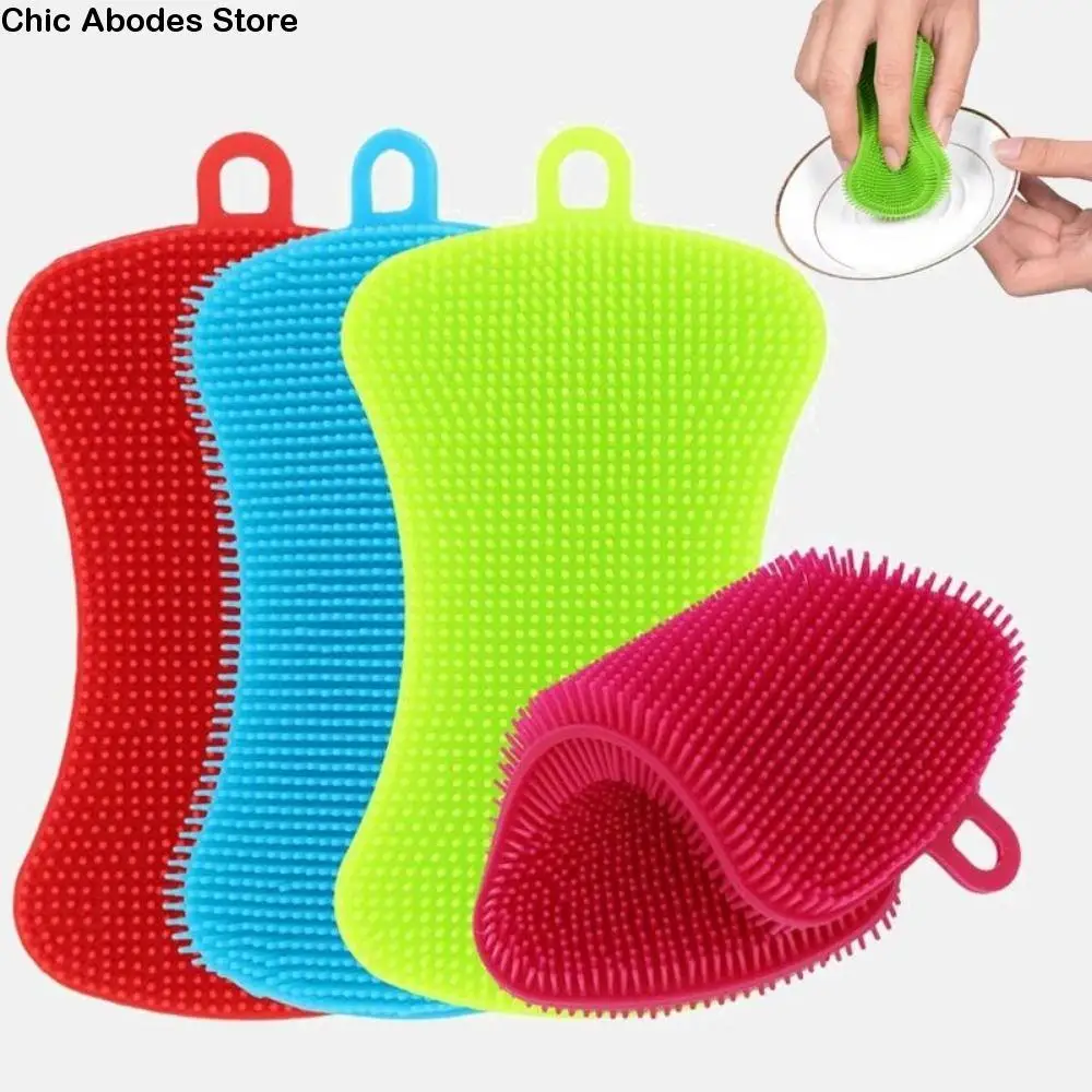 Double Sided Silicone Dishwashing Brush Flexible Soft Washing Cleaning Brushes Reusable Pot Pan Sponge Scrubber Fruit Vegetable
Double Sided Silicone Dishwashing Brush Flexible Soft Washing Cleaning Brushes Reusable Pot Pan Sponge Scrubber Fruit Vegetable