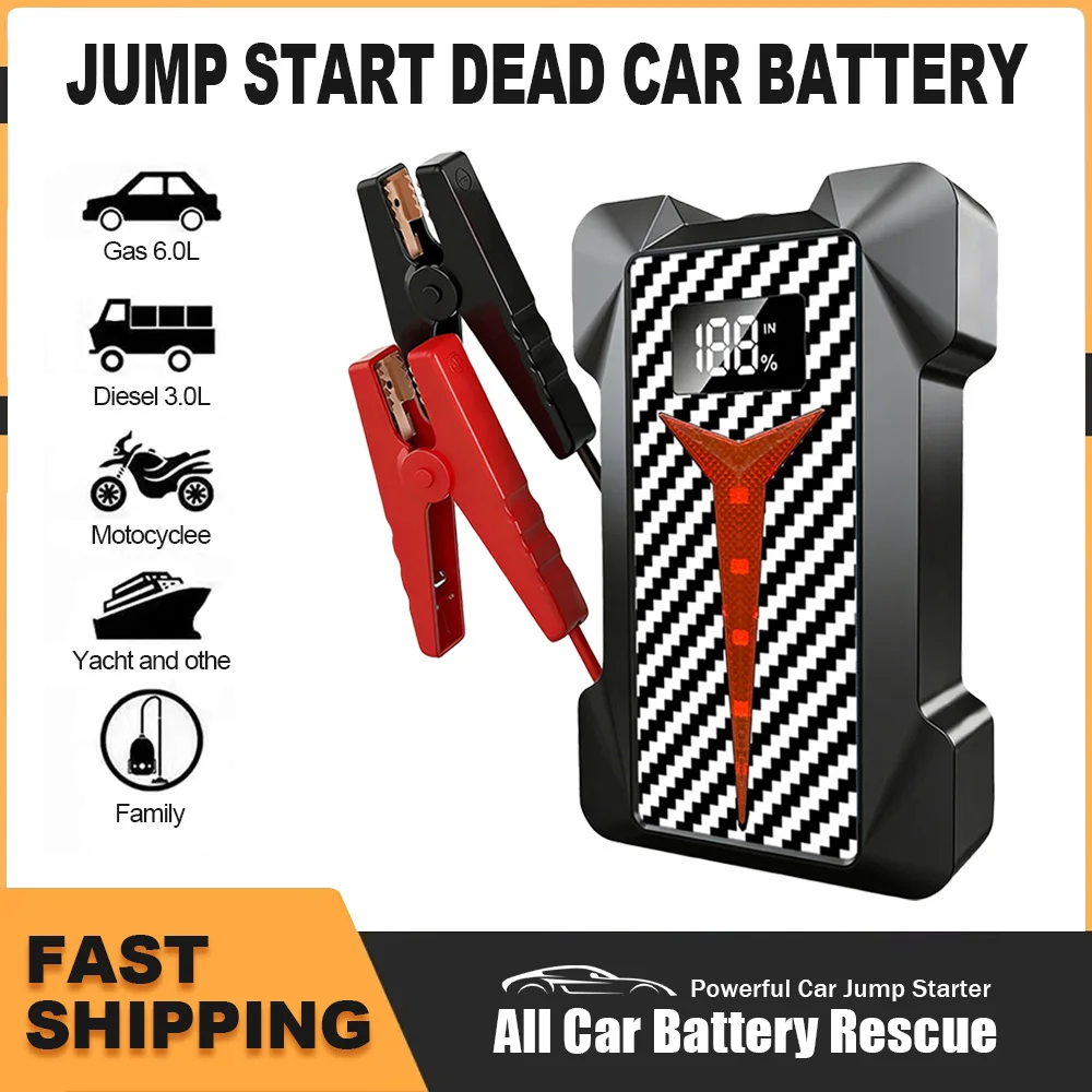 4000A Portable Car Jump Starter 59.2Wh Power Bank Car Booster Charger 12V Starting Device Petrol Diesel Car Booster
4000A Portable Car Jump Starter 59.2Wh Power Bank Car Booster Charger 12V Starting Device Petrol Diesel Car Booster