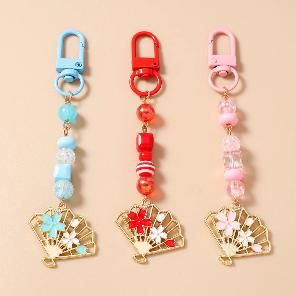 Cute Flower Fan Keychain Handmade Beaded Key Ring Pendant for Car Key Holder Women Girls Handbag Decor DIY Jewelry Gift
Cute Flower Fan Keychain Handmade Beaded Key Ring Pendant for Car Key Holder Women Girls Handbag Decor DIY Jewelry Gift