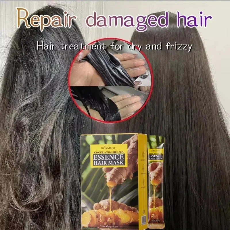 Ginger Hair Mask Magical Keratin Hair Mask Repair Damage Frizzy Soft Smoothing Shiny Hair Deep Nourishing Hair Care Conditioner
Ginger Hair Mask Magical Keratin Hair Mask Repair Damage Frizzy Soft Smoothing Shiny Hair Deep Nourishing Hair Care Conditioner
