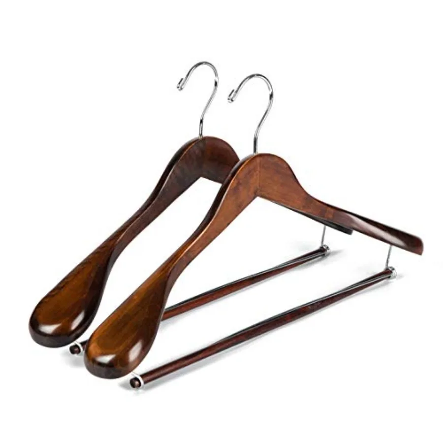 Luxury Wide Shoulder Wooden Hangers 2 Pack with Locking Bar Smooth Retro Finish Wood Suit Hanger Coat Hanger for Closet Holds U
Luxury Wide Shoulder Wooden Hangers 2 Pack with Locking Bar Smooth Retro Finish Wood Suit Hanger Coat Hanger for Closet Holds U
