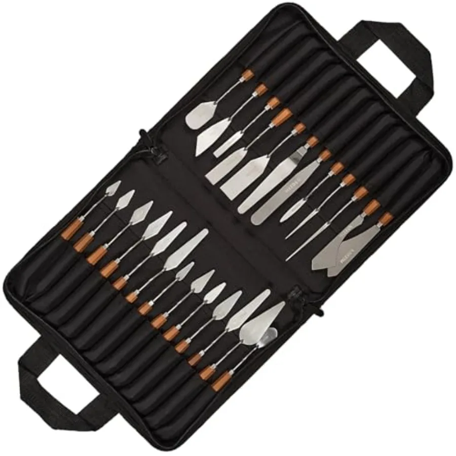 Artist Painting Knife Set: 25Pcs Assorted Stainless Steel Palette Knives with Wooden Handle - Art Supplies for Adults Beginners
Artist Painting Knife Set: 25Pcs Assorted Stainless Steel Palette Knives with Wooden Handle - Art Supplies for Adults Beginners