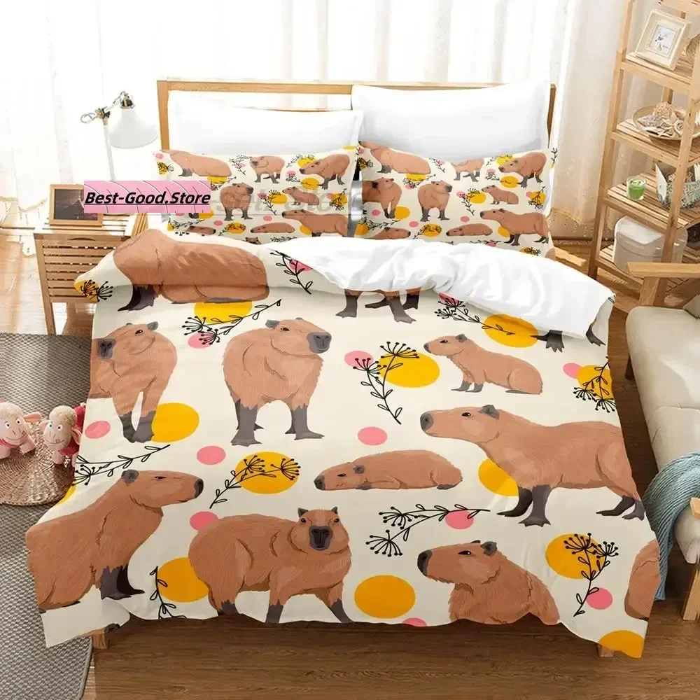 Kawaii Capybaras Комплект постельного белья Single Twin Full Queen King Size Комплект постельного белья для взрослых и детей Наборы пододеяльников для спальни 3D Аниме Комплект простыней
Kawaii Capybaras Комплект постельного белья Single Twin Full Queen King Size Комплект постельного белья для взрослых и детей Наборы пододеяльников для спальни 3D Аниме Комплект простыней