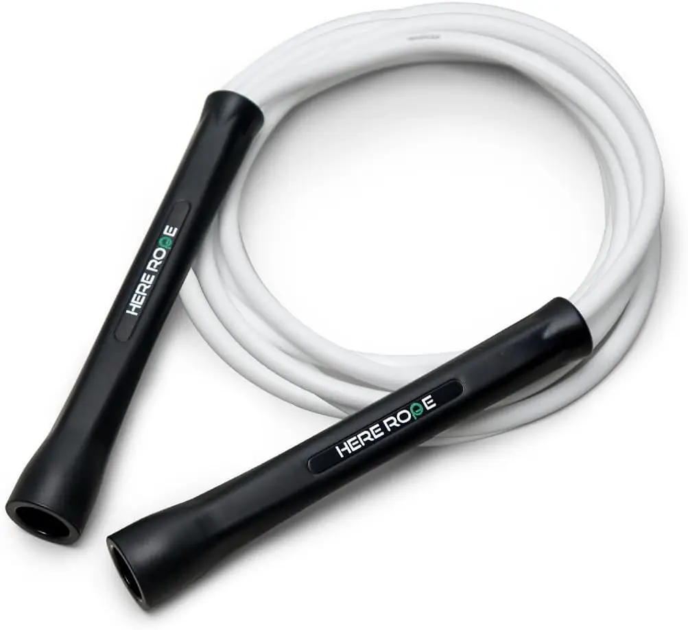 Скакалка из ПВХ 6 мм для фитнеса, скоростных тренировок, кардио-упражнений с регулируемыми неразрушимыми ручками и конструкцией, предотвращающей скручивание.
Скакалка из ПВХ 6 мм для фитнеса, скоростных тренировок, кардио-упражнений с регулируемыми неразрушимыми ручками и конструкцией, предотвращающей скручивание.