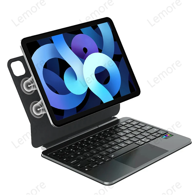 Magic Keyboard with Battery Display for iPad Air 5 Air 4 10.9 inch Backlit Keyboard with Trackpad Multi-touch Folio Stand Case
Magic Keyboard with Battery Display for iPad Air 5 Air 4 10.9 inch Backlit Keyboard with Trackpad Multi-touch Folio Stand Case