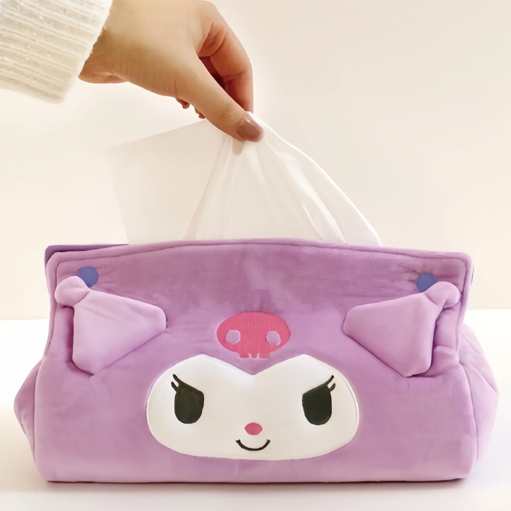 Плюшевые коробки для салфеток Kuromi Kawaii, мягкие плюшевые чехлы для салфеток Pochacco Cinnamoroll, держатели для салфеток, домашний декор, спальня, гостиная
Плюшевые коробки для салфеток Kuromi Kawaii, мягкие плюшевые чехлы для салфеток Pochacco Cinnamoroll, держатели для салфеток, домашний декор, спальня, гостиная