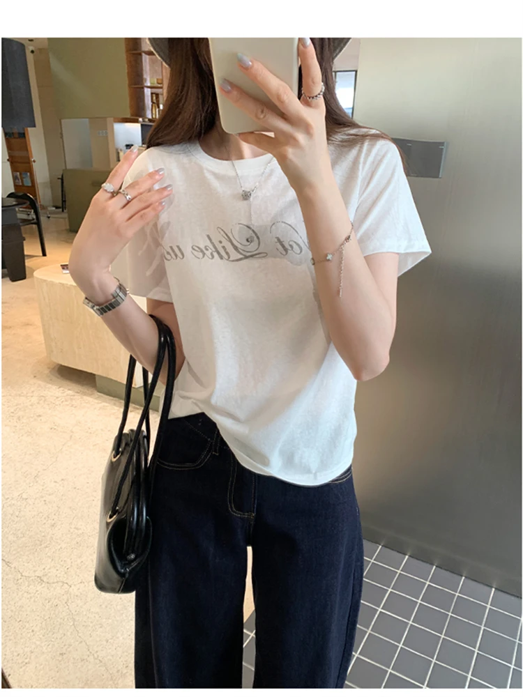 Summer Women T Shirt T-Shirt Woman Clothes Tops Tshirt Female Crop Top Tees Y2k Para Mujer Ropa De Mujer Roupas Feminina Traf
Summer Women T Shirt T-Shirt Woman Clothes Tops Tshirt Female Crop Top Tees Y2k Para Mujer Ropa De Mujer Roupas Feminina Traf