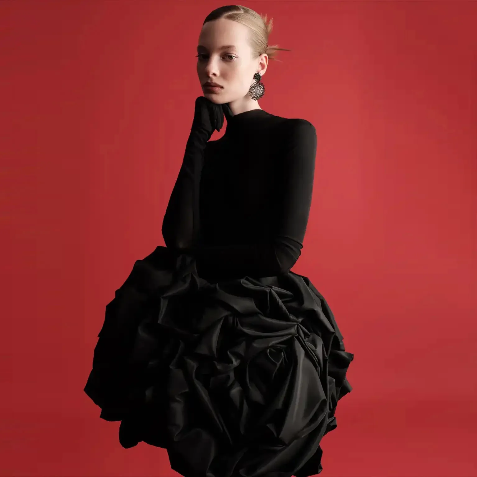 Black Floral Skirt Zipper Mini Length A Line Short Length Pleated Flower Skirt Fashion Skirts Women New Style
Black Floral Skirt Zipper Mini Length A Line Short Length Pleated Flower Skirt Fashion Skirts Women New Style
