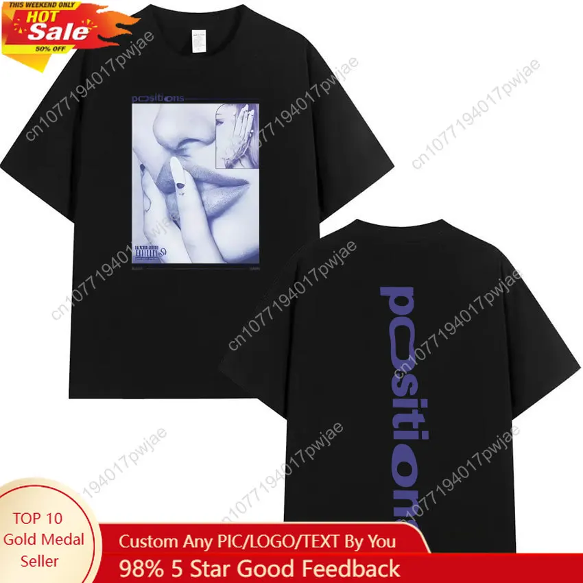Ariana Grande Positions Album Double Sided Print T Shirts Hipster Men Women Harajuku Fashion Clothing T-shirt Cozy Cotton Tshirt
Ariana Grande Positions Album Double Sided Print T Shirts Hipster Men Women Harajuku Fashion Clothing T-shirt Cozy Cotton Tshirt