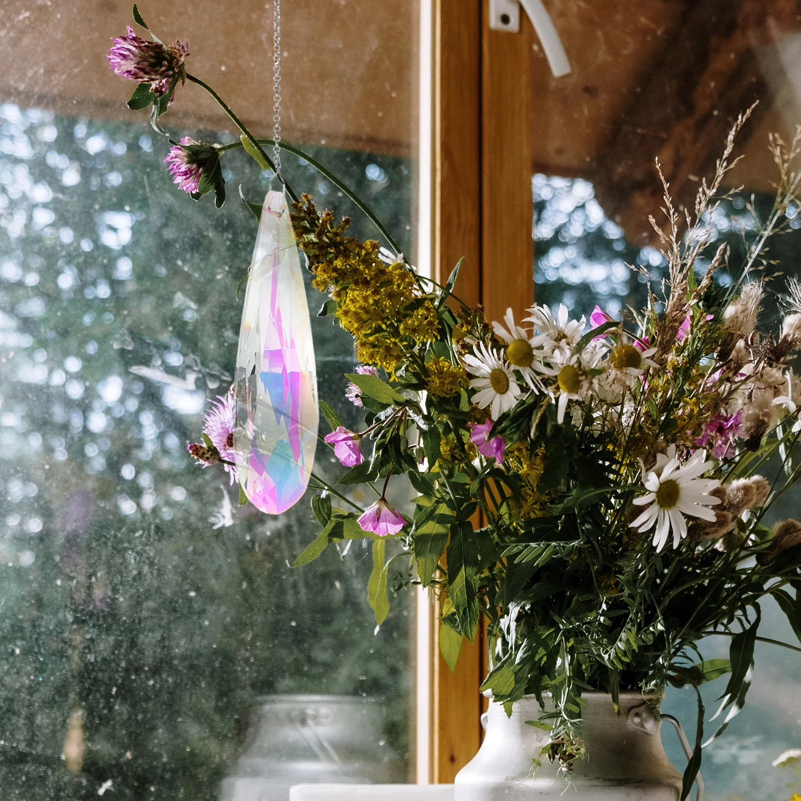 2 Pcs Wind Chime Light Pendant Sun Catchers Indoor Window Crystal Decoration Hanging Crystals Garden
2 Pcs Wind Chime Light Pendant Sun Catchers Indoor Window Crystal Decoration Hanging Crystals Garden