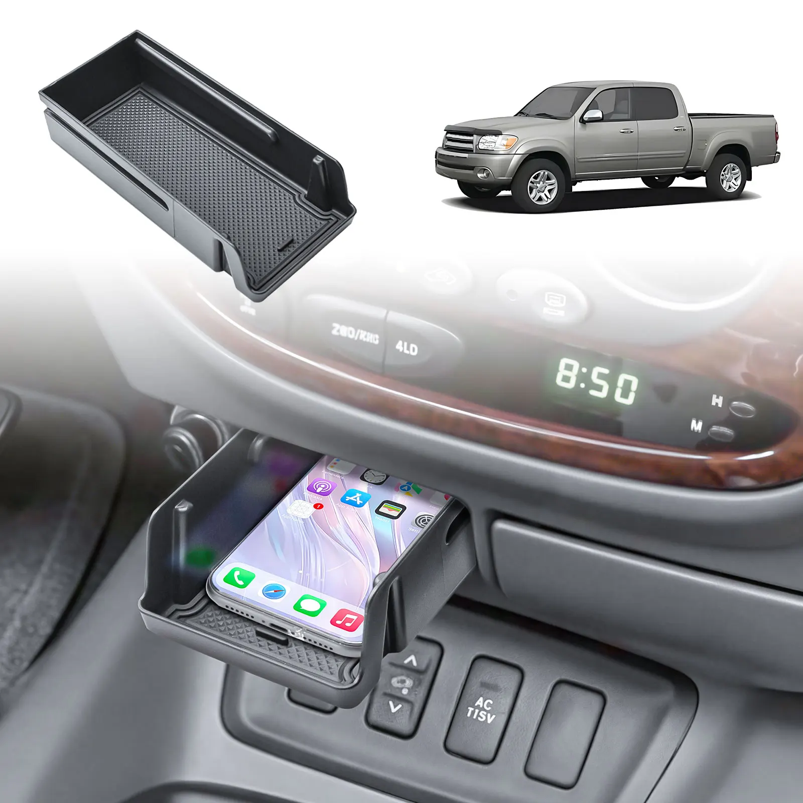 Front Center Console Organizer for 2000-2006 Toyota Tundra / 2001-2007 Sequoia Drawer Storage Box Phone Holder Car Accessories
Front Center Console Organizer for 2000-2006 Toyota Tundra / 2001-2007 Sequoia Drawer Storage Box Phone Holder Car Accessories