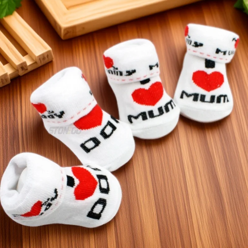 Cute Newborn Baby Socks White Cotton I Love Mom/Dad 0-6 Months Unisex Socks Infant Soft Comfort Socks
Cute Newborn Baby Socks White Cotton I Love Mom/Dad 0-6 Months Unisex Socks Infant Soft Comfort Socks