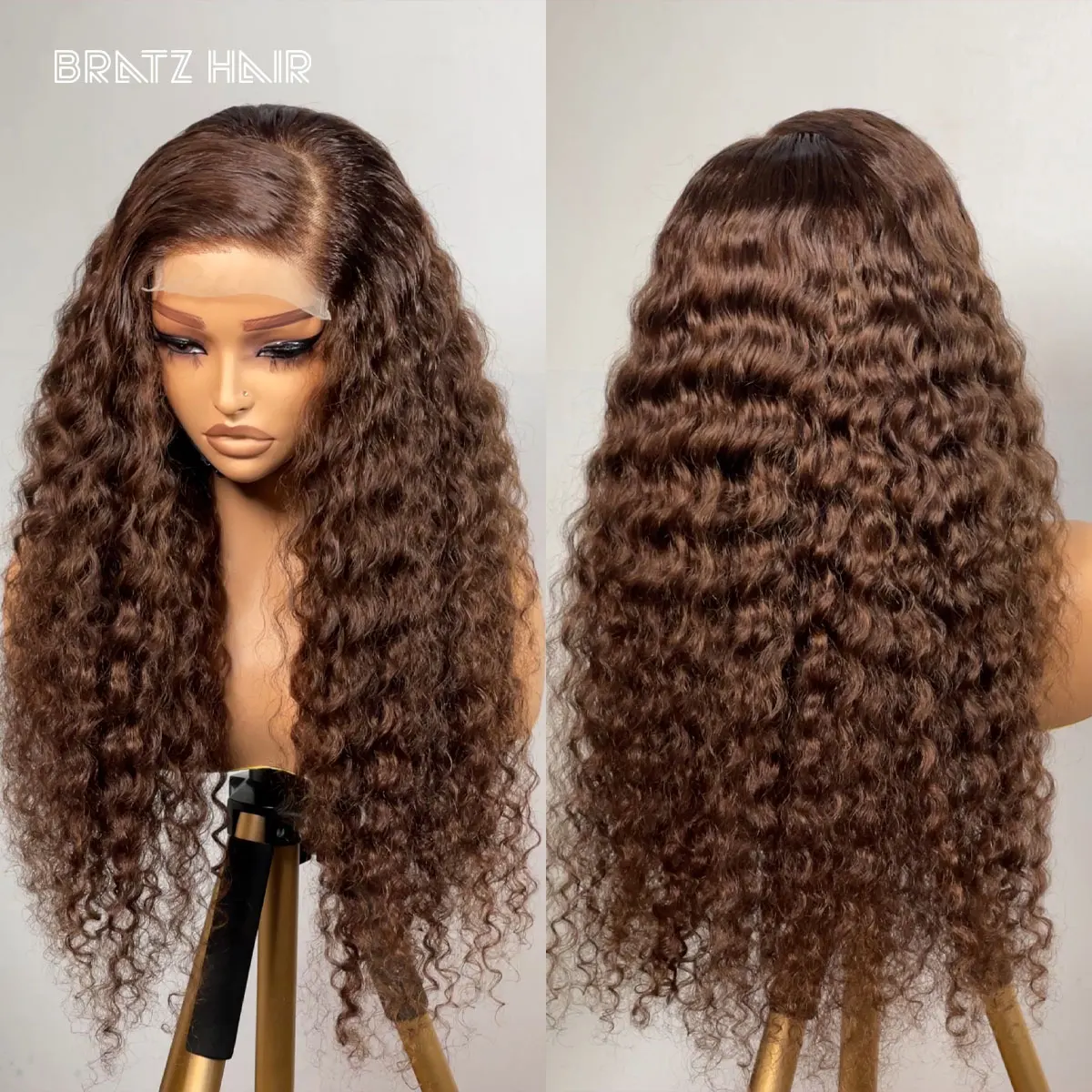 Brown Deep Wave 4x4 Transparent Lace Closure Wigs 180 Density Human Hair Wig Brown Colored Water Wave Curly Wigs for Woman
Brown Deep Wave 4x4 Transparent Lace Closure Wigs 180 Density Human Hair Wig Brown Colored Water Wave Curly Wigs for Woman