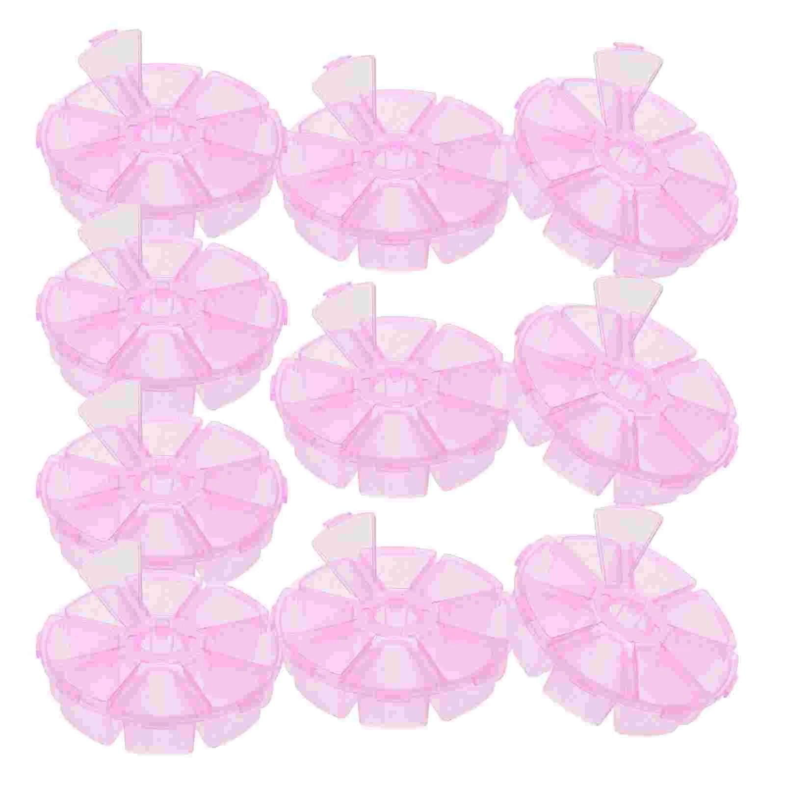 10pcs Round Jewelry Storage Clear Organizer With 8 Compartments For Beads Earrings Rings Rhinestones And More
10pcs Round Jewelry Storage Clear Organizer With 8 Compartments For Beads Earrings Rings Rhinestones And More