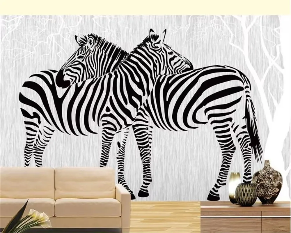 Custom wallpaper black and white background painting zebra Brick pattern living room bedroom mural home decoration 3d wallpaper
Custom wallpaper black and white background painting zebra Brick pattern living room bedroom mural home decoration 3d wallpaper