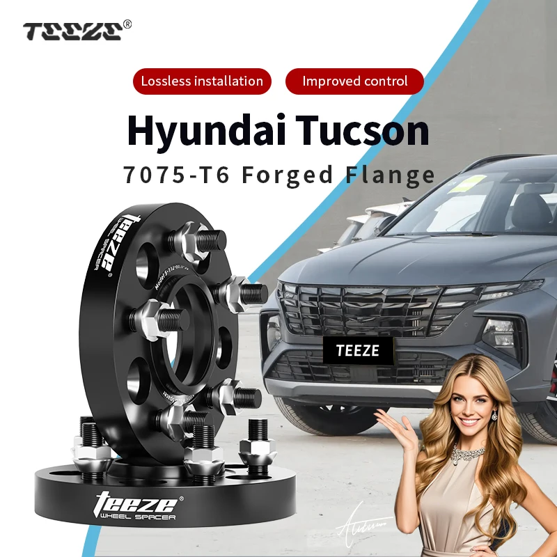 Teeze 2/4pcs 5x114.3 CB 67.1 M12 x 1.5 Hub Centric Black Forged wheel spacer For Hyundai Tucson Flange Plate15/20/25/30/35mm
Teeze 2/4pcs 5x114.3 CB 67.1 M12 x 1.5 Hub Centric Black Forged wheel spacer For Hyundai Tucson Flange Plate15/20/25/30/35mm