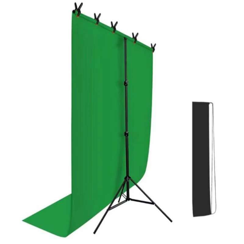 T-Shape Portable 5x6.5ft Green Screen Cloth Studio Background Rack Kit Color Keys Photography Video Tulle
T-Shape Portable 5x6.5ft Green Screen Cloth Studio Background Rack Kit Color Keys Photography Video Tulle
