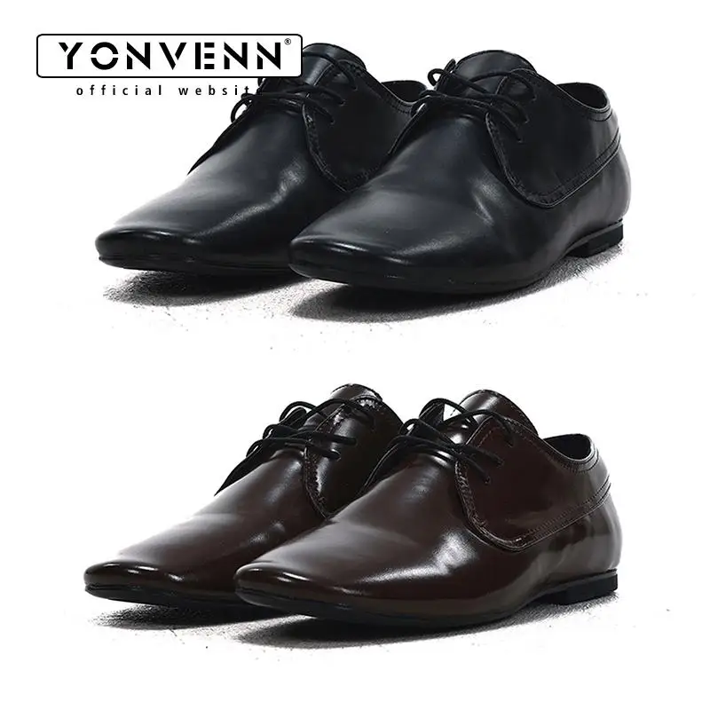 Men's black brown derby shoes casual business Oxford shoes lace up formal leather shoes British style work commuting
Men's black brown derby shoes casual business Oxford shoes lace up formal leather shoes British style work commuting