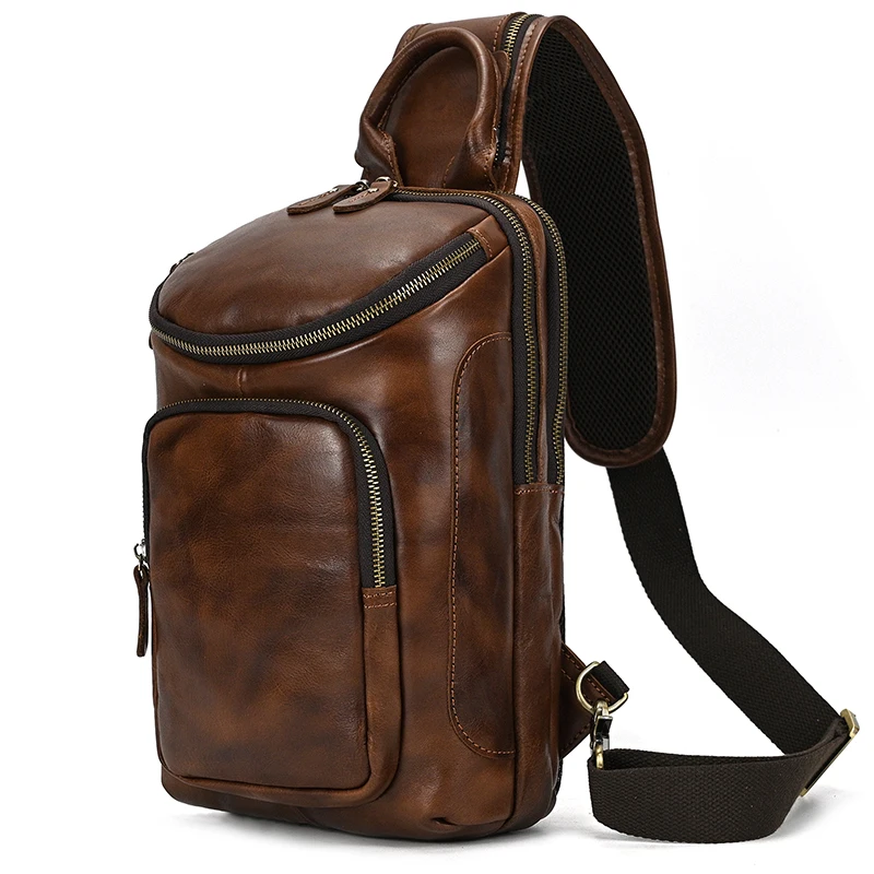 2022 Sling Bag Men's Genuine Leather Chest Bag Casual Messenger Bag Large Capacity Shoulder Bag For Men Chest Pack Crossbody Bag
2022 Sling Bag Men's Genuine Leather Chest Bag Casual Messenger Bag Large Capacity Shoulder Bag For Men Chest Pack Crossbody Bag