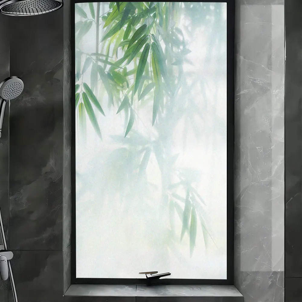 Window Privacy Frosted Film Hazy Bamboo Leaf Pattern Glass Door Sticker Anti UV Glue-free Static Cling Stained Glass Window Film
Window Privacy Frosted Film Hazy Bamboo Leaf Pattern Glass Door Sticker Anti UV Glue-free Static Cling Stained Glass Window Film