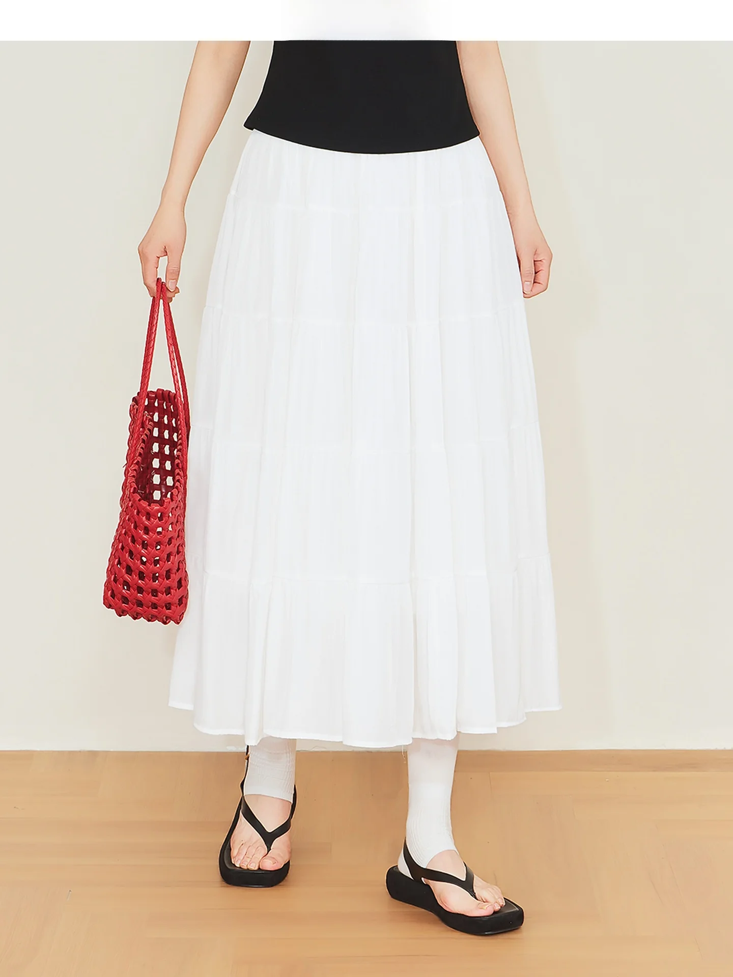 White A-Line Midi Skirt Women Summer 2026 New plus Size Conceals Belly High Waist Slimming Korean Style Commute Casual
White A-Line Midi Skirt Women Summer 2026 New plus Size Conceals Belly High Waist Slimming Korean Style Commute Casual
