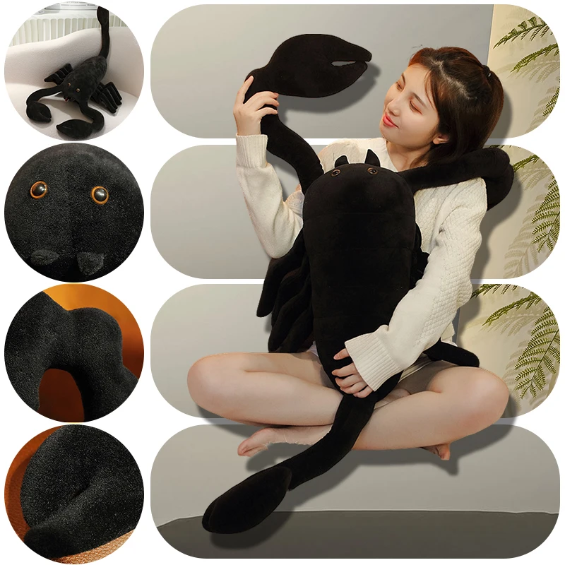 New Kawaii Scorpion Plush Toys Black Stuffed Animals Scorpion Super Soft Dolls Sleeping Companion for Kids Girls Boys Room Decor
New Kawaii Scorpion Plush Toys Black Stuffed Animals Scorpion Super Soft Dolls Sleeping Companion for Kids Girls Boys Room Decor