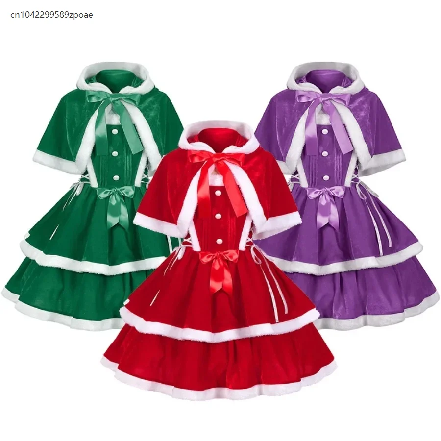2025 Christmas Women's Sexy Sweet Red Dress Christmas New Year Party Cosplay Stage Performance Costume Santa Claus Dress Cape
2025 Christmas Women's Sexy Sweet Red Dress Christmas New Year Party Cosplay Stage Performance Costume Santa Claus Dress Cape