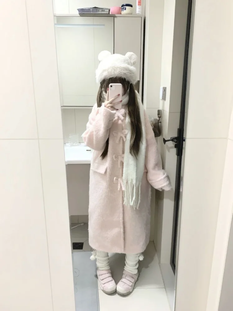 Нежное розовое шерстяное пальто для женщин: утепленная зимняя верхняя одежда средней длины с завязками, повседневное, с открытыми рукавами, гарантирует тепло
Нежное розовое шерстяное пальто для женщин: утепленная зимняя верхняя одежда средней длины с завязками, повседневное, с открытыми рукавами, гарантирует тепло