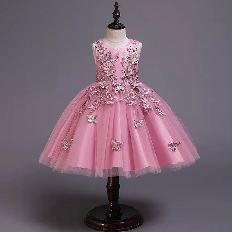 Flower Girls Butterfly Embroidery Princess Dress For Kids Formal Evening Wedding Birthday Party Pageant First Communion Gown
Flower Girls Butterfly Embroidery Princess Dress For Kids Formal Evening Wedding Birthday Party Pageant First Communion Gown