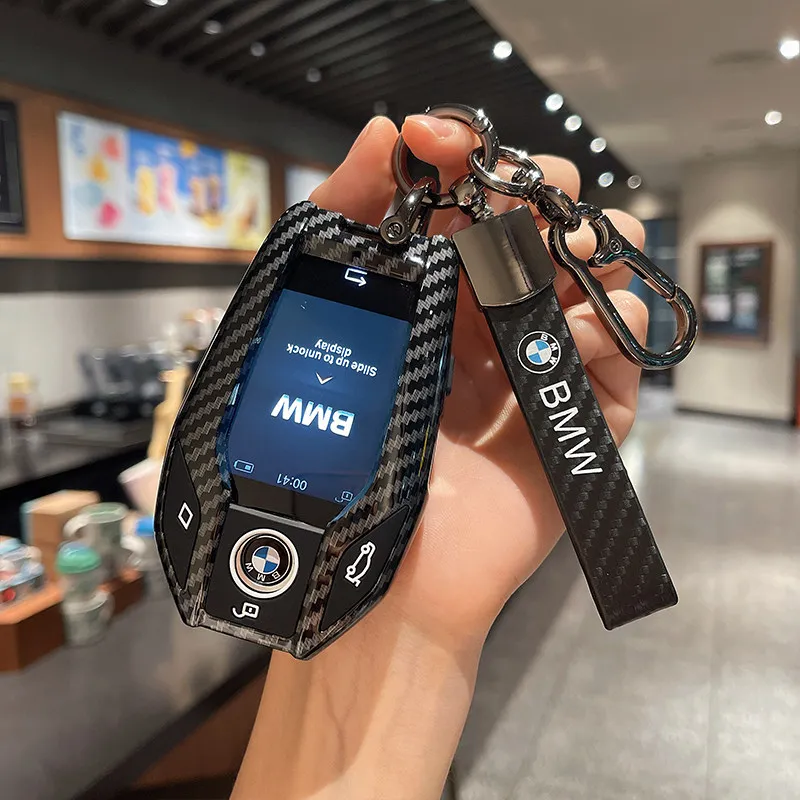 For BMW 5 6 7 8 Series X3 X4 X5 X7 G30 G31 G32 G11 G12 G70 G01 G02 G05 G07 Carbon Fiber LCD Screen Car Key Fob Case Cover Chain
For BMW 5 6 7 8 Series X3 X4 X5 X7 G30 G31 G32 G11 G12 G70 G01 G02 G05 G07 Carbon Fiber LCD Screen Car Key Fob Case Cover Chain