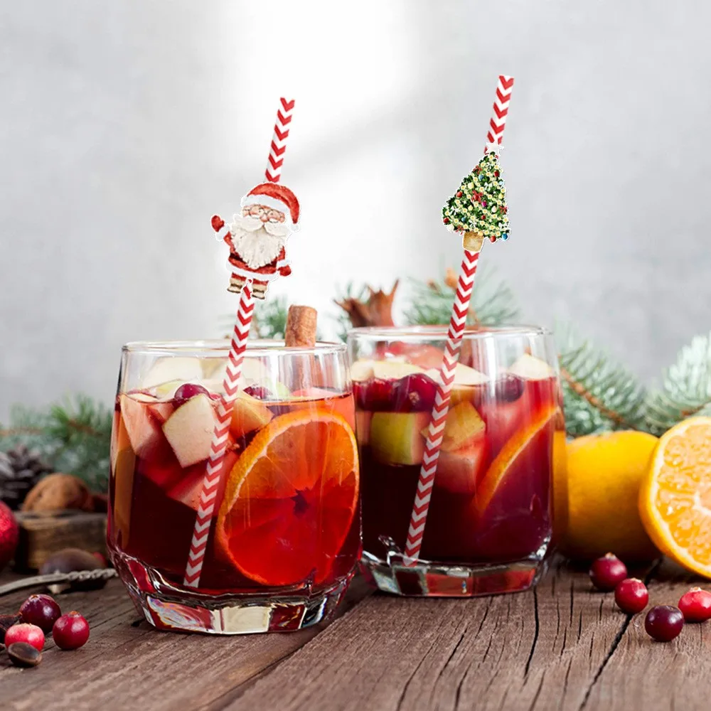 24pcs Christmas Decorative Straw New Party Decoration Snowman Water Cup Beverage Household Disposable Decoration Straw Supplies
24pcs Christmas Decorative Straw New Party Decoration Snowman Water Cup Beverage Household Disposable Decoration Straw Supplies