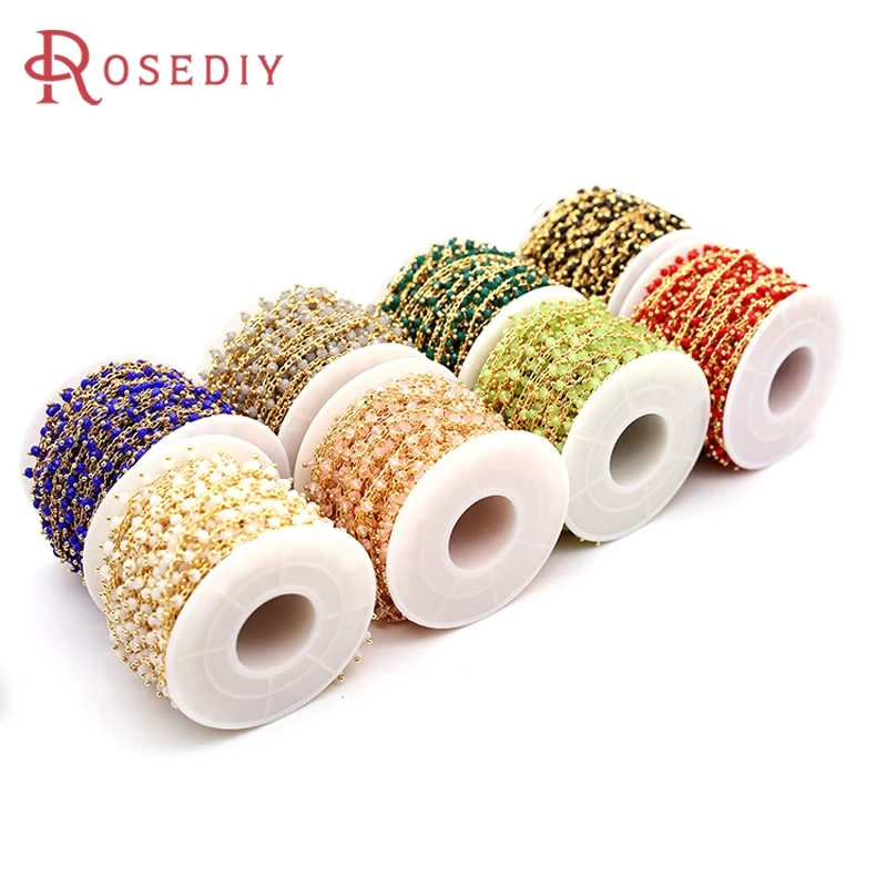 50CM Width 6MM 18K Gold Color Brass and Glass with Beads Necklace Chains High Quality Jewelry Diy Accessories
50CM Width 6MM 18K Gold Color Brass and Glass with Beads Necklace Chains High Quality Jewelry Diy Accessories