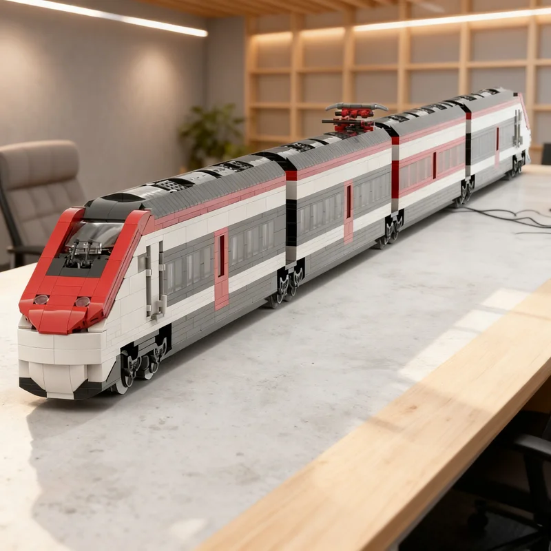 2352pcs MOC Swiss High Speed Train City Trains Model Building blocks Architecture toys Christmas gifts Education Kids creative
2352pcs MOC Swiss High Speed Train City Trains Model Building blocks Architecture toys Christmas gifts Education Kids creative