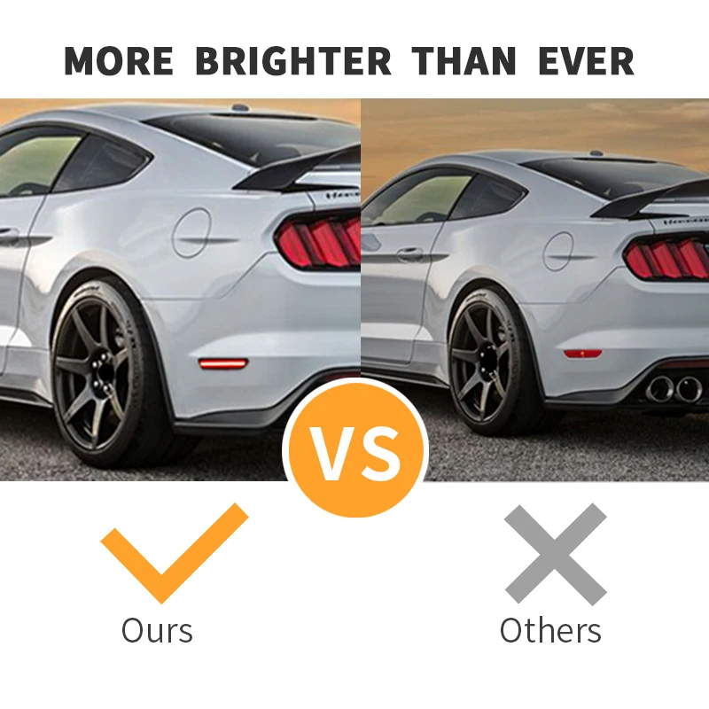 2PCS LED Side Marker Lights Canbus For Ford Mustang 2015 2016 2017 2018-2019 Rear Red Fender Turn Signal Lamps Car Accessories
2PCS LED Side Marker Lights Canbus For Ford Mustang 2015 2016 2017 2018-2019 Rear Red Fender Turn Signal Lamps Car Accessories