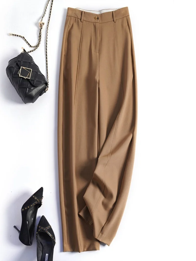 High Waist Busin Casual Wide Leg Pants Women's Suiting Trousers Luxury Lightweight Comfortable Commute Sle ket Detail
High Waist Busin Casual Wide Leg Pants Women's Suiting Trousers Luxury Lightweight Comfortable Commute Sle ket Detail