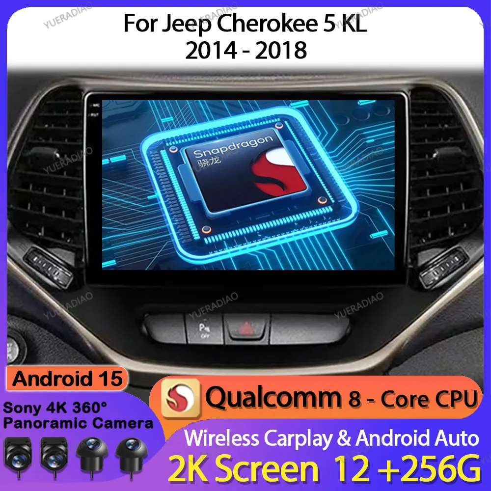 Android 15 Car Radio For Jeep Cherokee 5 KL 2014 - 2018 Multimedia Video Player BT GPS NAVI 4G LTE 5G WIFI 2DIN QLED Qualcomm
Android 15 Car Radio For Jeep Cherokee 5 KL 2014 - 2018 Multimedia Video Player BT GPS NAVI 4G LTE 5G WIFI 2DIN QLED Qualcomm