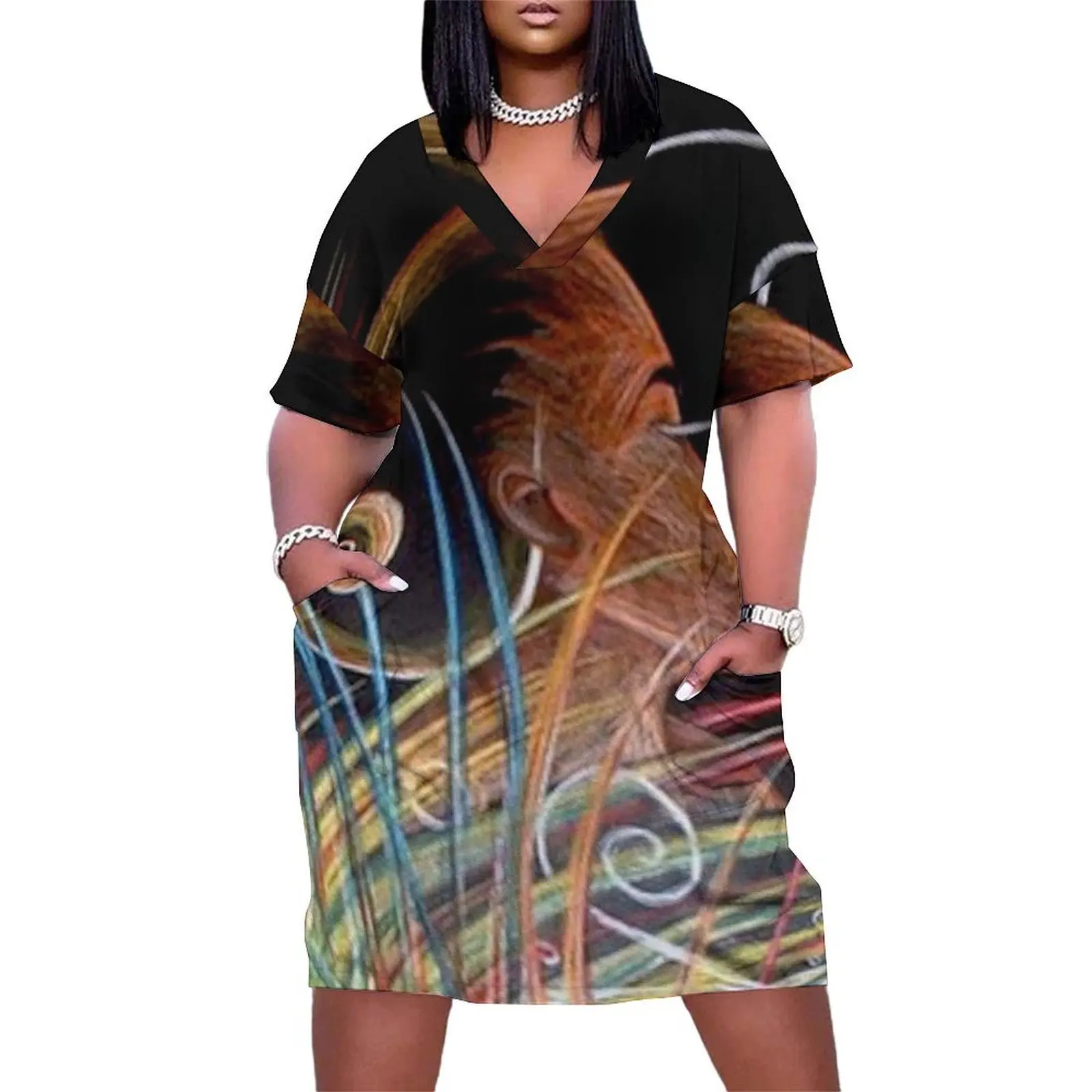 Earth - Haitian Island Spirits 01 Loose Pocket Dress Elegant gowns dresses for special events clothes for women Female dress
Earth - Haitian Island Spirits 01 Loose Pocket Dress Elegant gowns dresses for special events clothes for women Female dress