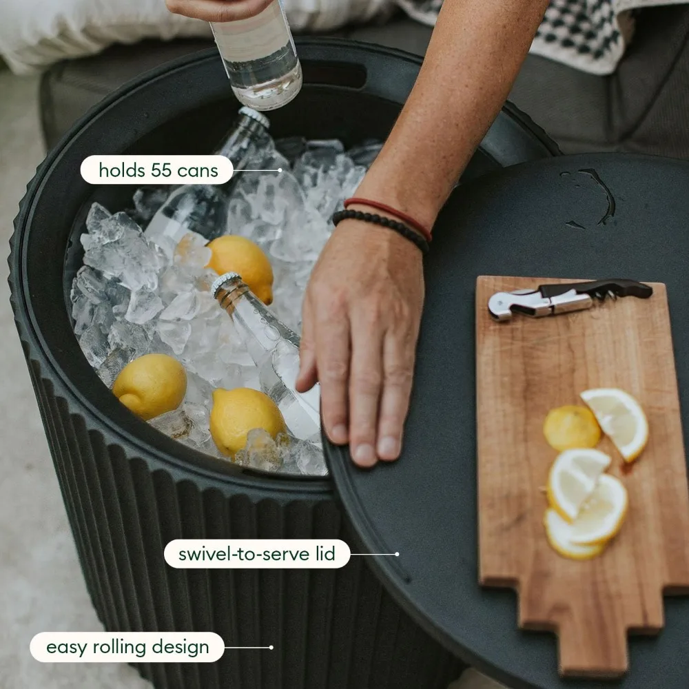 Outdoor Cooler Side Table - 2 in 1, Black, 21 Inch, Customized
Outdoor Cooler Side Table - 2 in 1, Black, 21 Inch, Customized