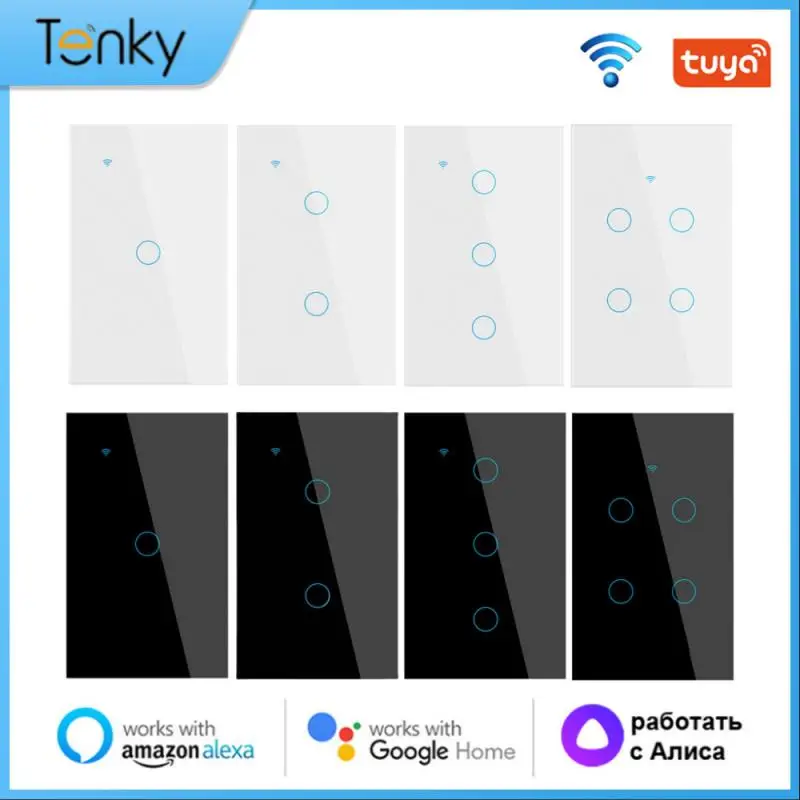 TUYA 1/2/3/4Gang Smart WiFi сенсорный переключатель 120 Тип нейтральный провод Требуется автоматизация умного дома Работа с Alexa Google Alice
TUYA 1/2/3/4Gang Smart WiFi сенсорный переключатель 120 Тип нейтральный провод Требуется автоматизация умного дома Работа с Alexa Google Alice