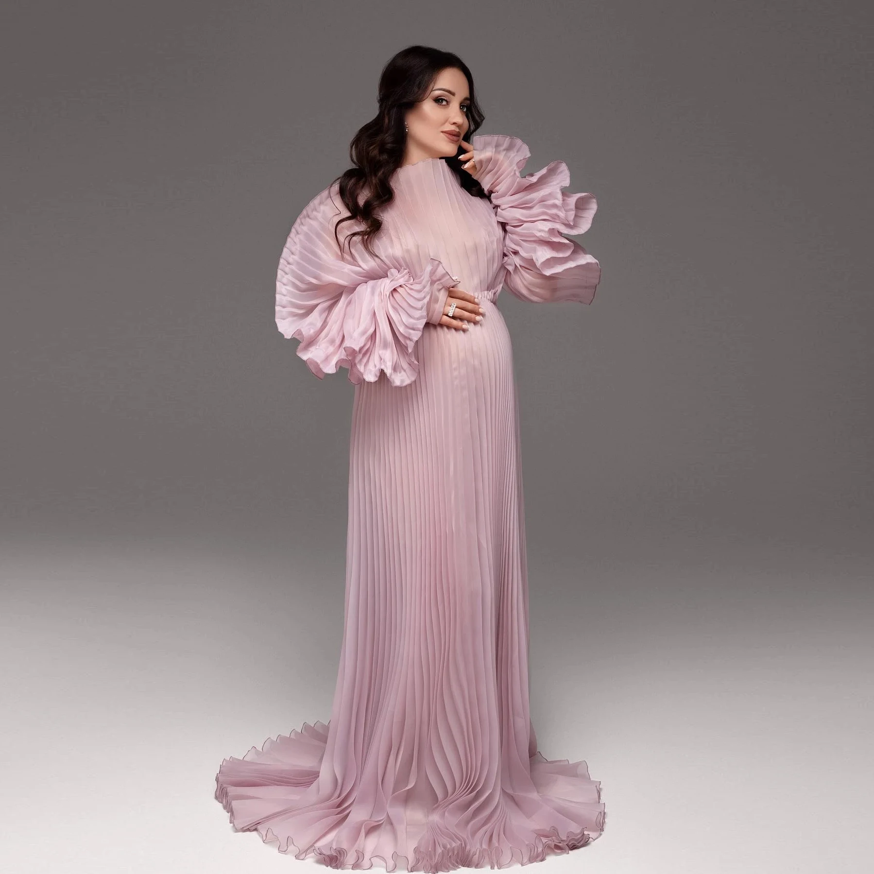 Elegant for Photoshoot Pregnancy Maternity Dress Babyshower Party Wear Pink Maxi Prom Gowns Pleated Sleeves Maternity Dresses
Elegant for Photoshoot Pregnancy Maternity Dress Babyshower Party Wear Pink Maxi Prom Gowns Pleated Sleeves Maternity Dresses