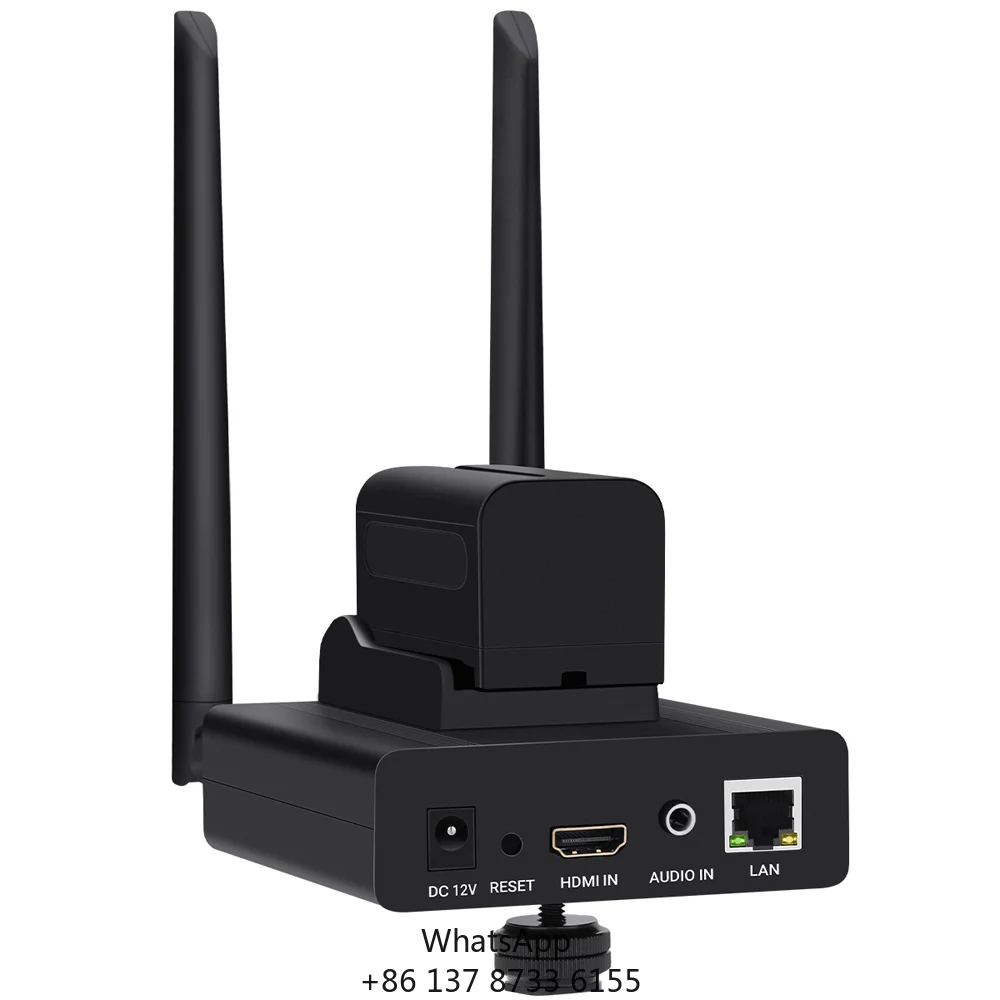 MPEG-4 H.265 H.264 Wireless HDMI To IP Encoder For Live Streaming Broadcast, HD Video Recording RTMPS HLS RTSP SRT Servers WIFI
MPEG-4 H.265 H.264 Wireless HDMI To IP Encoder For Live Streaming Broadcast, HD Video Recording RTMPS HLS RTSP SRT Servers WIFI