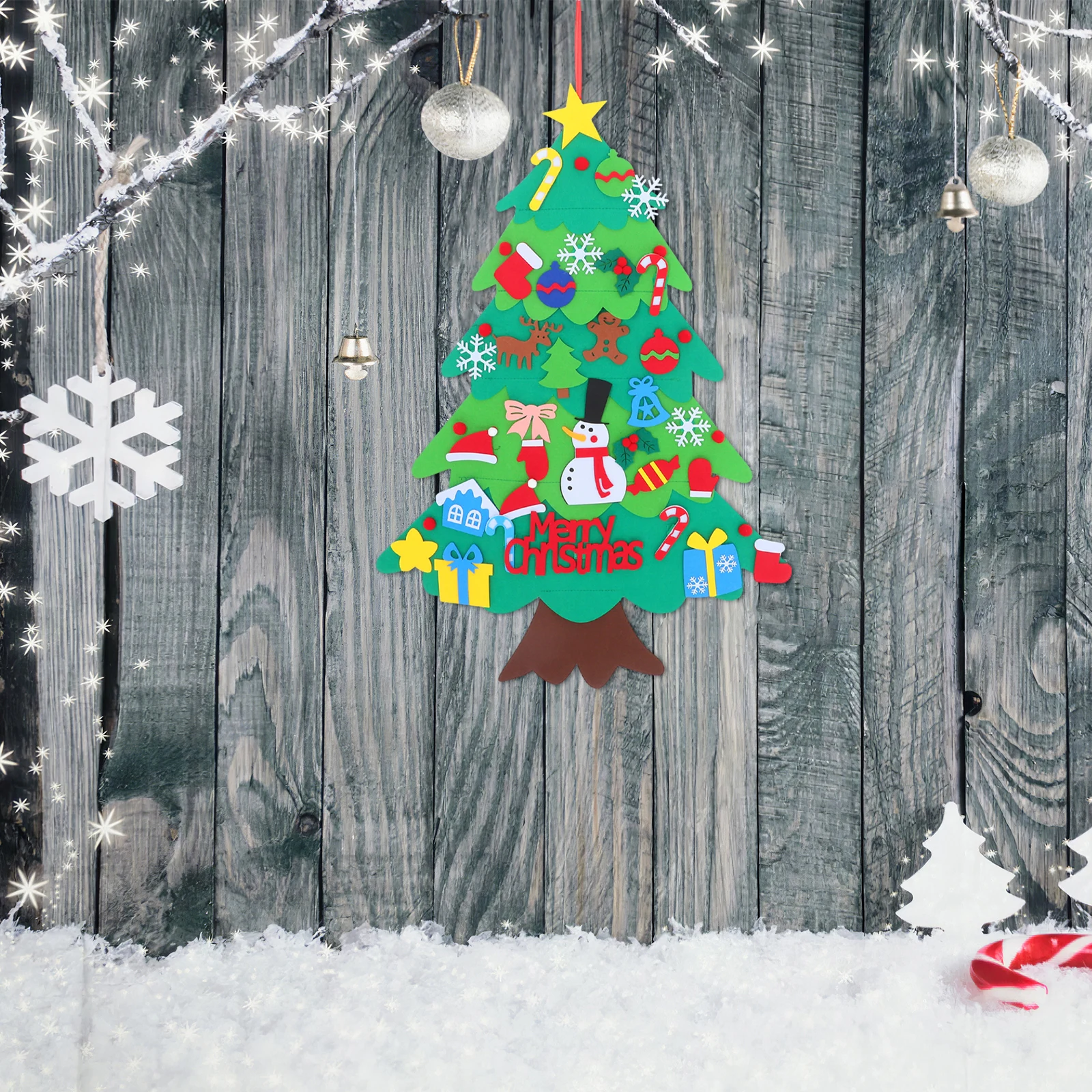 1 Set Felt Christmas Tree Diy Felt Christmas Tree Set With 32 Detachable Ornaments Wall Hanging Decoration For Festive Fun
1 Set Felt Christmas Tree Diy Felt Christmas Tree Set With 32 Detachable Ornaments Wall Hanging Decoration For Festive Fun
