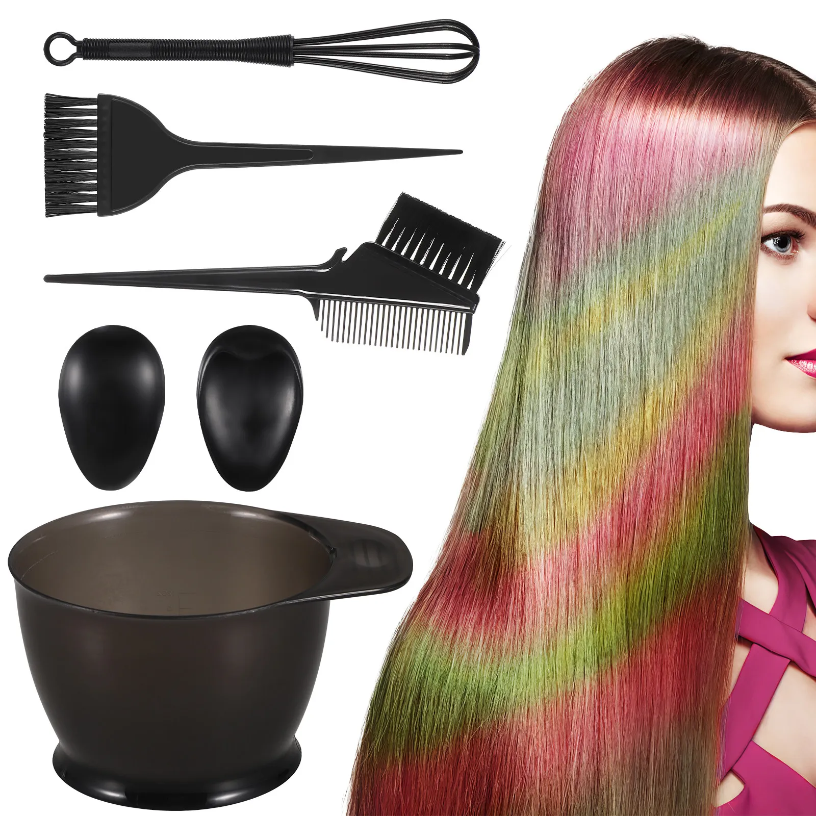 Hair Dye Set Hair Coloring Kit Dyeing Bowl Comb Brush Mixer Ear Protector Hairdressing Supplies for Salon DIY Washable Reusable
Hair Dye Set Hair Coloring Kit Dyeing Bowl Comb Brush Mixer Ear Protector Hairdressing Supplies for Salon DIY Washable Reusable