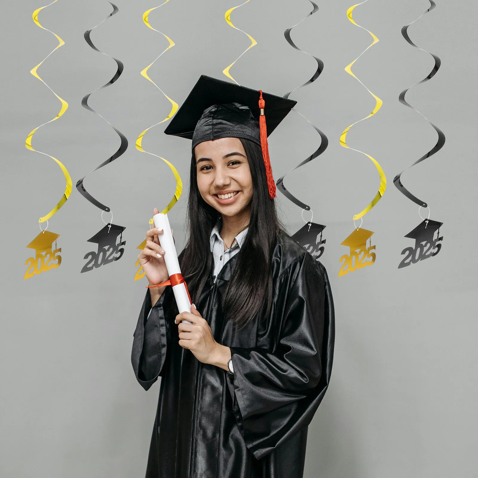 30Pcs Graduation Season Hanging Swirl Decorations Spiral Cap Pendants Festive Classroom Ceiling Grad Party Decor Sturdy Easy
30Pcs Graduation Season Hanging Swirl Decorations Spiral Cap Pendants Festive Classroom Ceiling Grad Party Decor Sturdy Easy