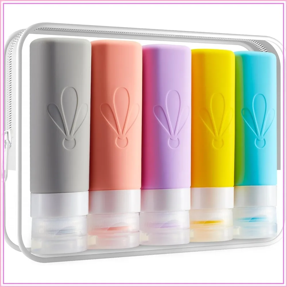 TSA Approved 3oz Travel Bottles, Leak Proof Silicone Toiletries, BPA Free Squeezable Tubes for Shampoo Conditioner
TSA Approved 3oz Travel Bottles, Leak Proof Silicone Toiletries, BPA Free Squeezable Tubes for Shampoo Conditioner