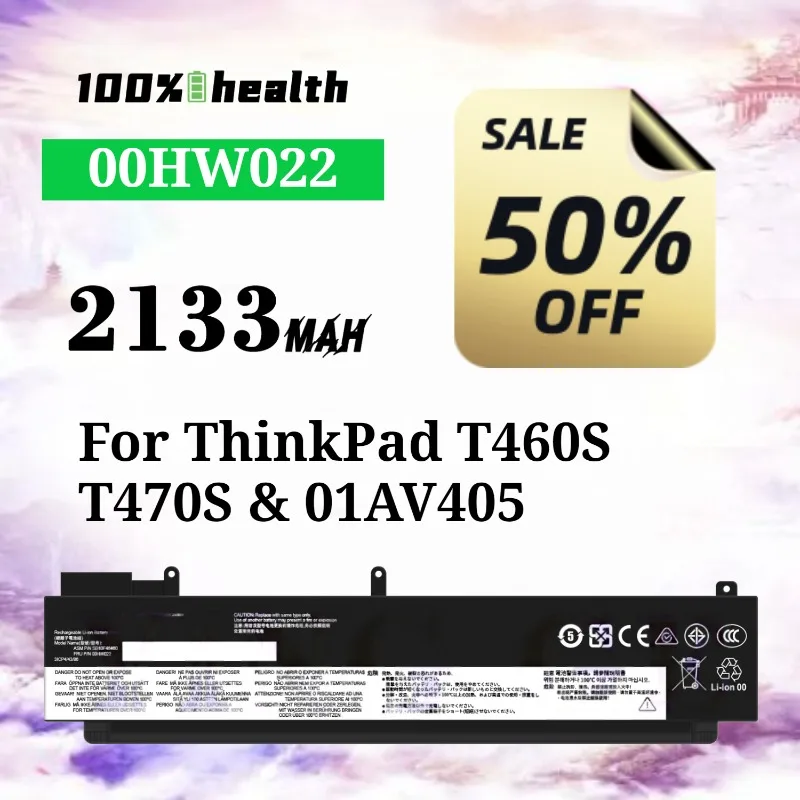 00HW022 2133mAh Laptop Battery for Lenovo ThinkPad T460S/T470S/01AV405 Lithium Rechargeable Battery
00HW022 2133mAh Laptop Battery for Lenovo ThinkPad T460S/T470S/01AV405 Lithium Rechargeable Battery