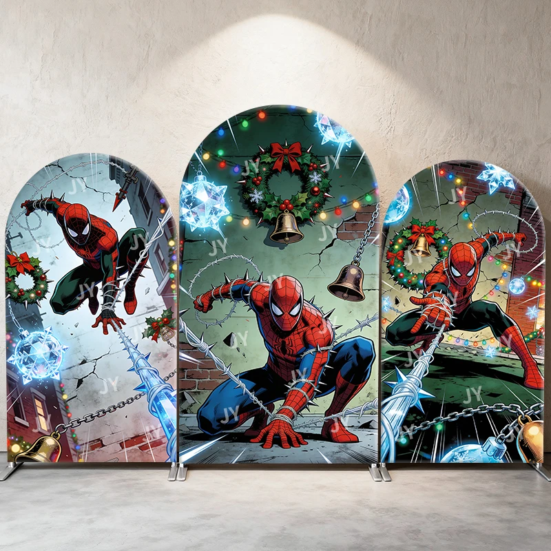 Spiderman Christmas Urban Action Arch Backdrop Cover Dynamic Festive Scene For Kids Birthday Baby Shower Photo Booth Background
Spiderman Christmas Urban Action Arch Backdrop Cover Dynamic Festive Scene For Kids Birthday Baby Shower Photo Booth Background