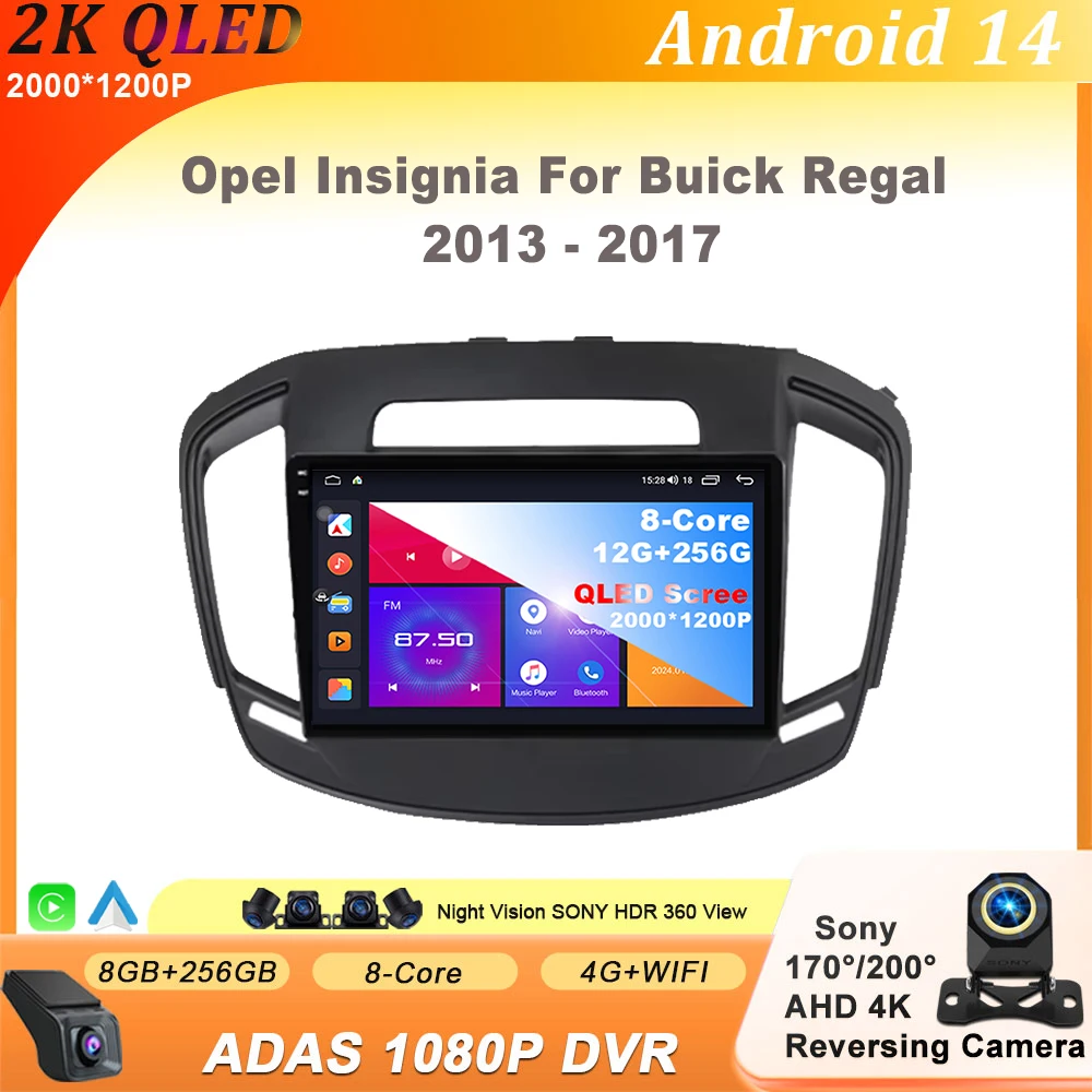 Android 14 For Opel Insignia For Buick Regal 2013 - 2017 Carplay Autoradio Car Radio Multimedia 8 CORE IPS QLED 4G LET Head Unit
Android 14 For Opel Insignia For Buick Regal 2013 - 2017 Carplay Autoradio Car Radio Multimedia 8 CORE IPS QLED 4G LET Head Unit