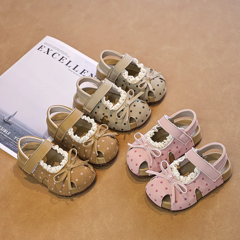 Fashion Girls Sandals New Summer Children's Sweet Bow Lace Closed Toe Princess Soft-soled Beach Shoes
Fashion Girls Sandals New Summer Children's Sweet Bow Lace Closed Toe Princess Soft-soled Beach Shoes